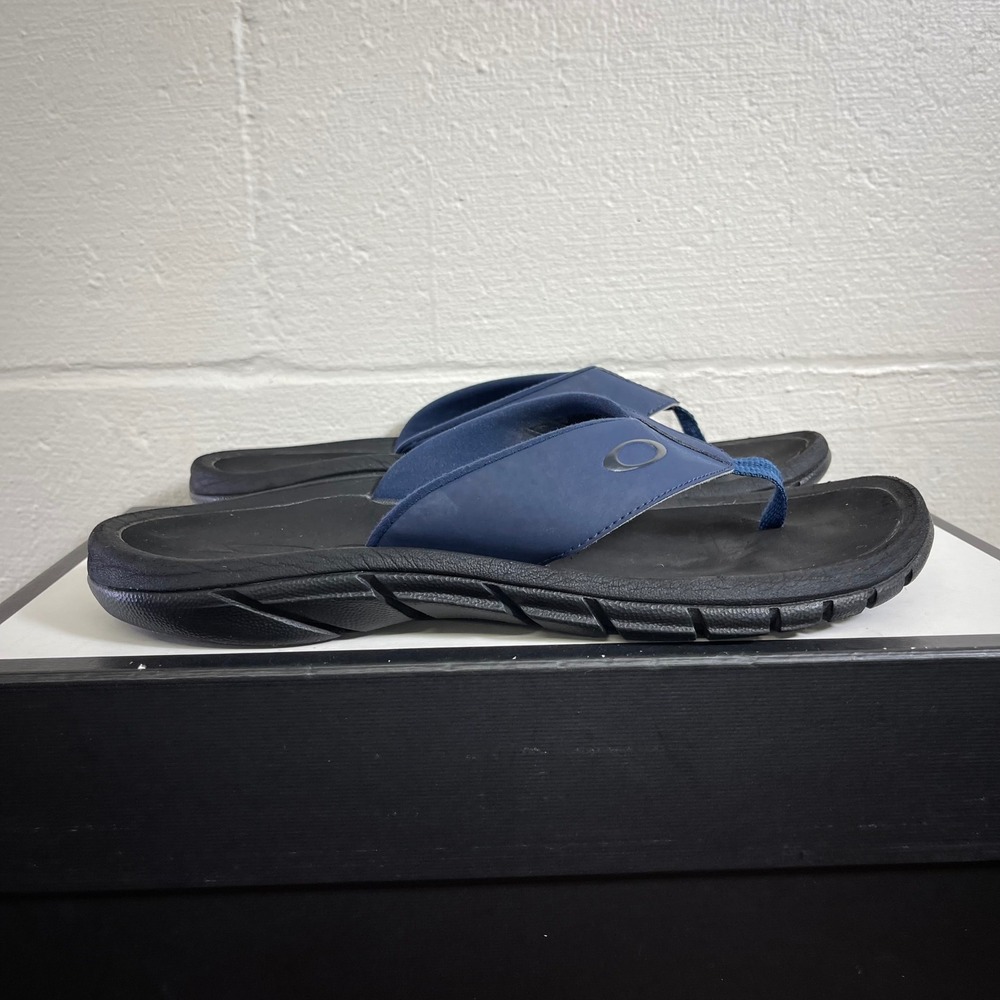 Oakley Super Coil Sandal 2.0 Blue Black Flip Flop Sandals Slip On Men's 8UK/9US